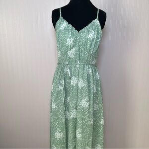 Simplee women‎ small floral maxi dress flowy cottagecore ruffle boho coquette